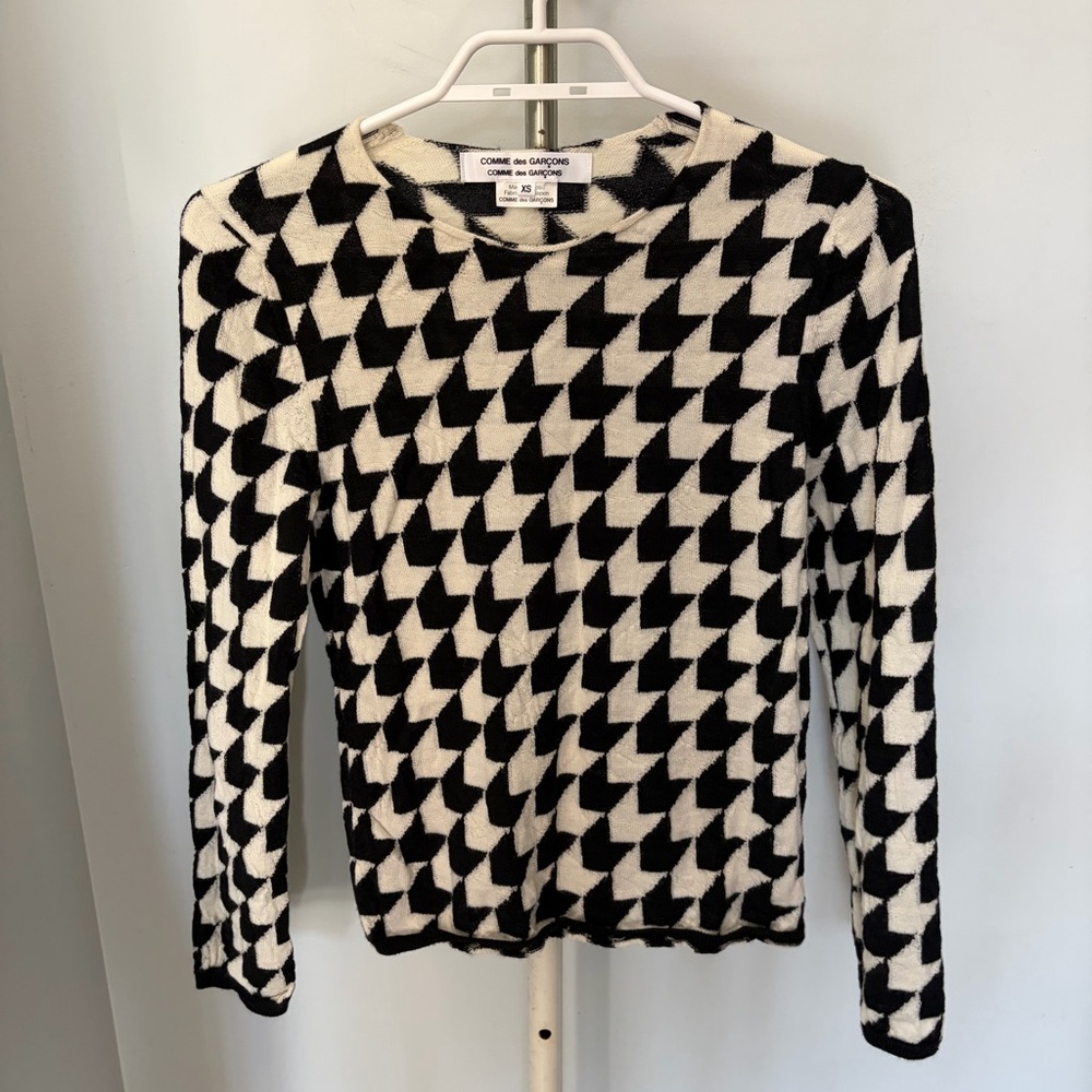 COMME DES GARCONS Houndstooth Sweater